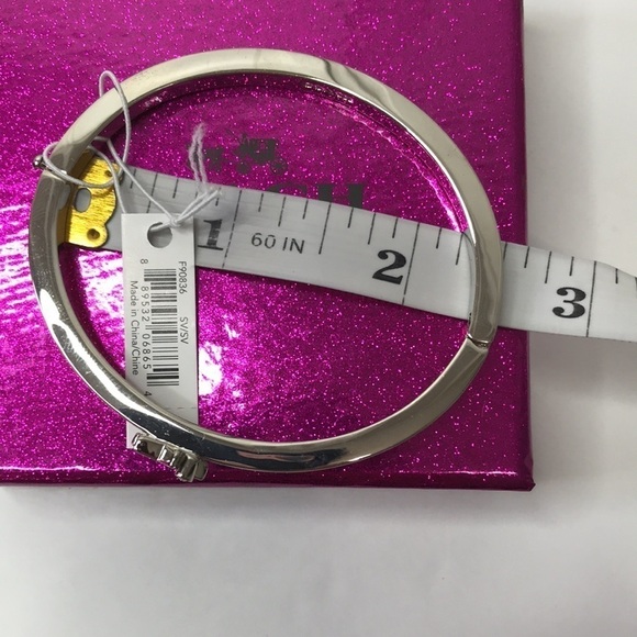 New COACH Silver Shooting Star Bangle Bracelet - Picture 7 of 9